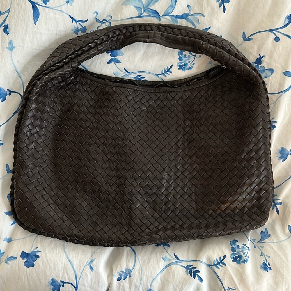 Bottega Veneta intrecciato weave hobo large brown